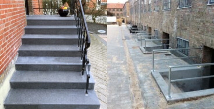 Renovering og støbning af trapper